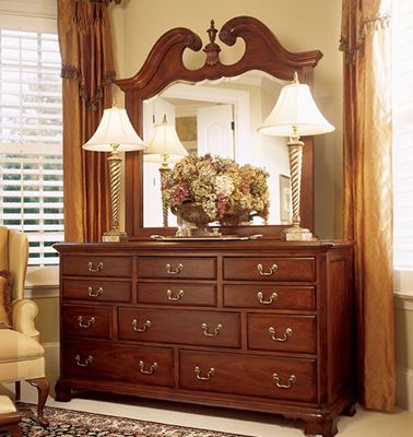 Picture of Cherry Grove Triple Dresser with Mirror