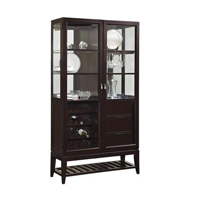 Picture of Pulaski #21473 Curio with dark finish