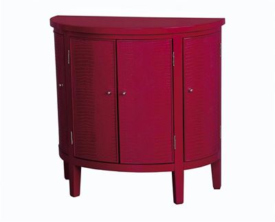 Picture of Pulaski - Red Demilune Accent Chest