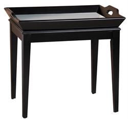 Picture of Black Accent Table with Removable Tray