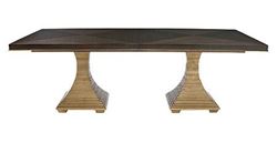 Double Pedestal Jet Set Dining Table