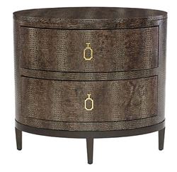 Jet Set Oval Nightstand 356-213 from Bernhardt furniture