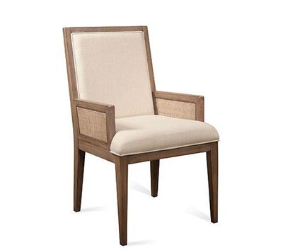 Picture of Mirabelle Cane Upholstered Arm Chair