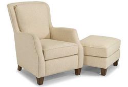Allison Fabric Chair & Ottoman 0124-10 by Flexsteel