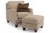 Lennox Fabric Chair & Ottoman 7564-10 by Flexsteel