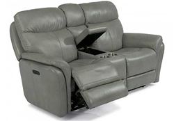 Wicklow Power Reclining Loveseat with Console 1681-64PH by Flexsteel