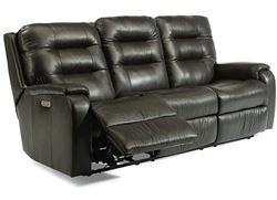Arlo Power Reclining Leather Sofa (3810-62M) with Power Headrest from Flexsteel