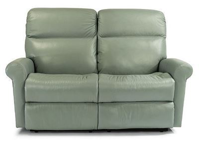 Davis Leather Reclining Loveseat (3902-60M) by Flexsteel furniture