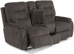 Kerrie Power Reclining Loveseat with Console (2806-601M) by Flexsteel furniture