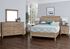 Passageways Bedroom Collection with Low Profile Mansion Bed in a Deep Sand finish