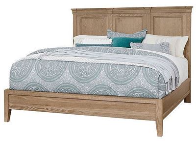 Mansion Bed with Low Profile Footboard in a Deep Sand finish from Artisan & Post