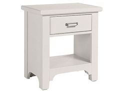 Bungalow Home 1 Drawer Night Stand (744-226) with a Lattice finish from Vaughan-Bassett furniture
