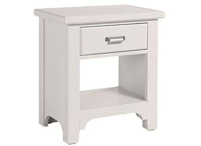 Bungalow Home 1 Drawer Night Stand (744-226) with a Lattice finish from Vaughan-Bassett furniture