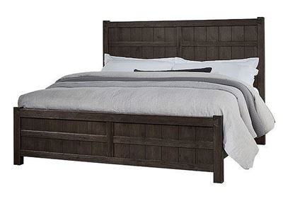 Dovetail Board and Batten Bed in a Java finish from Vaughan-Bassett furniture