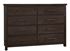 Dovetail Dresser - 002 in a Java finish from Vaughan-Bassett furniture