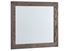 Dovetail Landscape Mirror - 446 with a Mystic Grey finish from Vaughan-Bassett furniture