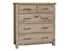 Dovetail Standing Dresser 754-004 with a Sun Bleached Finish from Vaughan-Bassett furniture