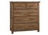 Dovetail Standing Dresser 752-004 with a Natural Finish from Vaughan-Bassett furniture