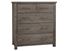 Dovetail Standing Dresser 751-004 with a Mystic Grey Finish from Vaughan-Bassett furniture