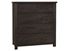 Dovetail Standing Dresser 750-004 with a Java Finish from Vaughan-Bassett furniture