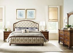 BERKSHIRE BEDROOM COLLECTION with Upholstered Shelter bed  from American Drew furniture