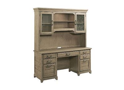 Picture of FARMSTEAD EXECUTIVE CREDENZA/HUTCH - COMPLETE PLANK ROAD COLLECTION ITEM # 706-942SP